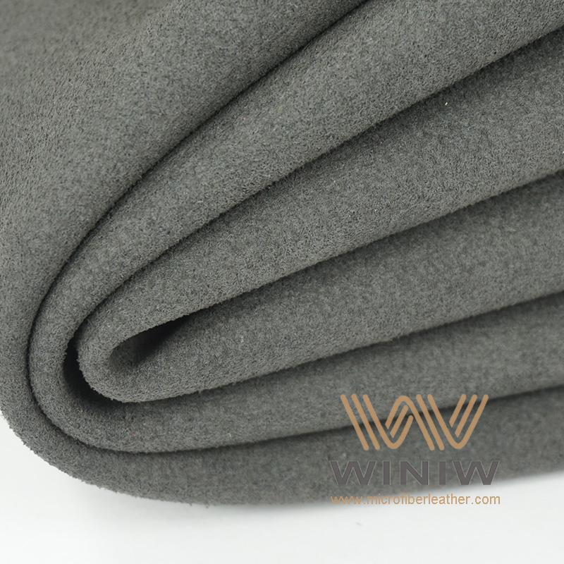 Black Faux Suede Automotive Upholstery Leather Fabric