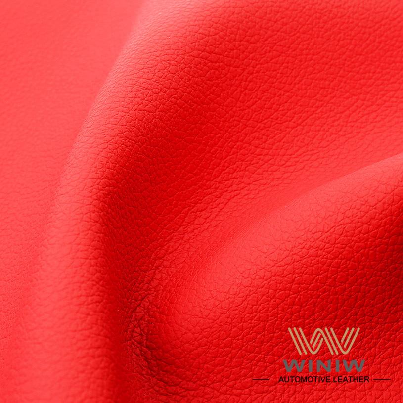 Red Faux Leather