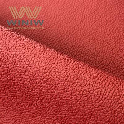 الصين الرائدة Red Lychee Skin Leather Nappa Upholstery Fabric المورد