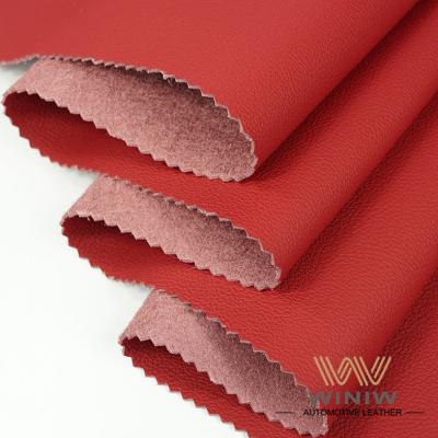 الصين الرائدة Red Vegan Alternative to Leather Interior Fabrics المورد